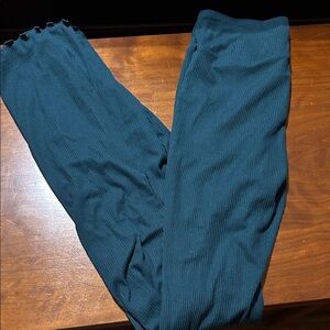 Ribbed Teal lounge pants